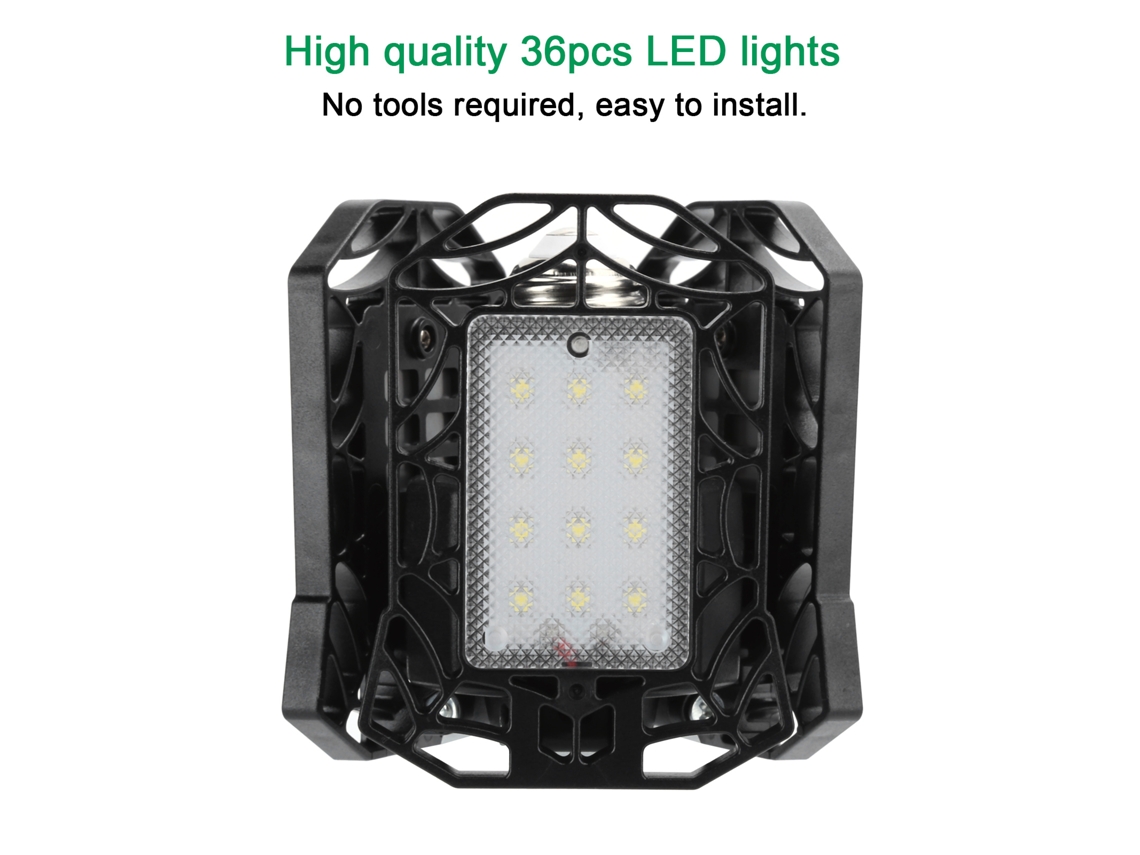 Lâmpada Industrial 40w E27/e26 36led 85 265v Preta