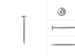 Parafuso Anilha Galvanizado 6 0 X 70 Mm Torx 30 Caixa 100 Peças WOVAR