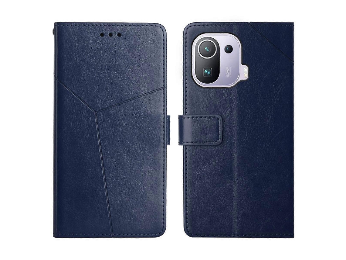 Capa De Couro Com Costura Em Y E Design Flip Horizontal Para Xiaomi Mi 11 Pro