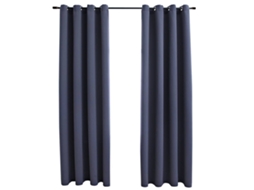 Curtain, Curtains Vidaxl Antracite Tecido (140 X 245 Cm)