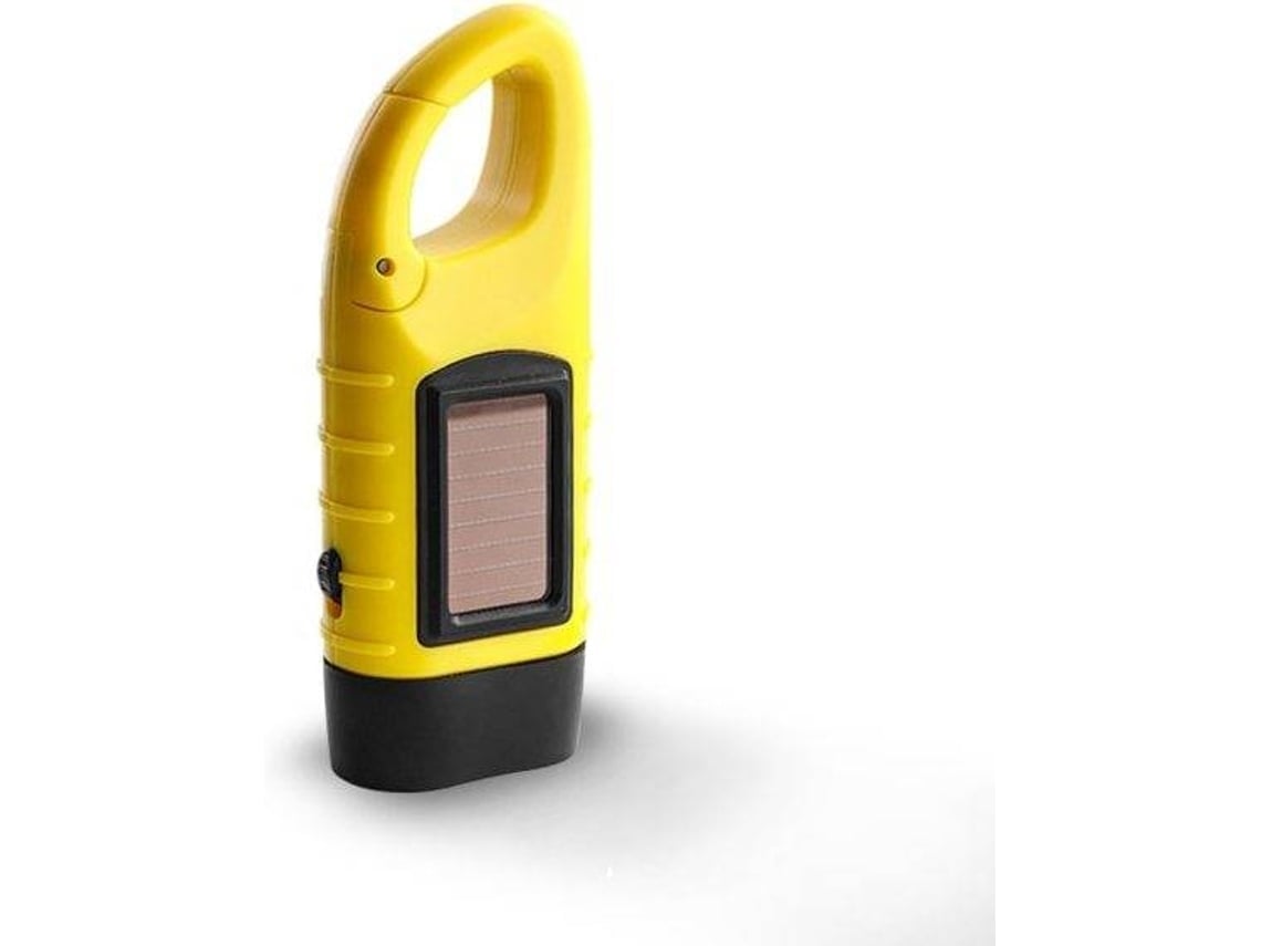 Lanterna solar portátil, amarela, durável, para casa e outdoor