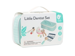 Conjunto De Brinquedo De Dentista De Madeira Classic World Com Bolsa De Armazenamento Brinquedo Educativo De Faz De Conta