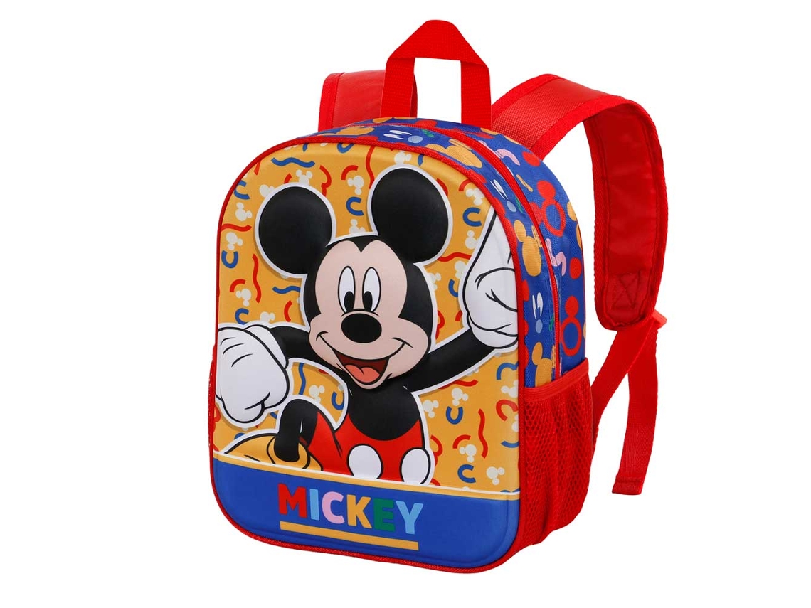 Mochila KARACTERMANIA Mickey Mouse Oh Boy 3D Pequena Vermelha