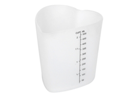 Copo Medidor De Silicone Resistente A Altas Temperaturas Com Espessura, 500ml