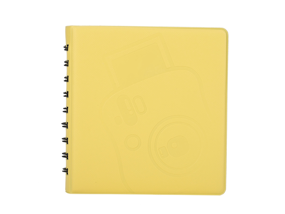 Álbum De Fotos Instantâneo Laxiscreed Com 68 Bolsos Em Amarelo Para Organizar As Suas Fotos
