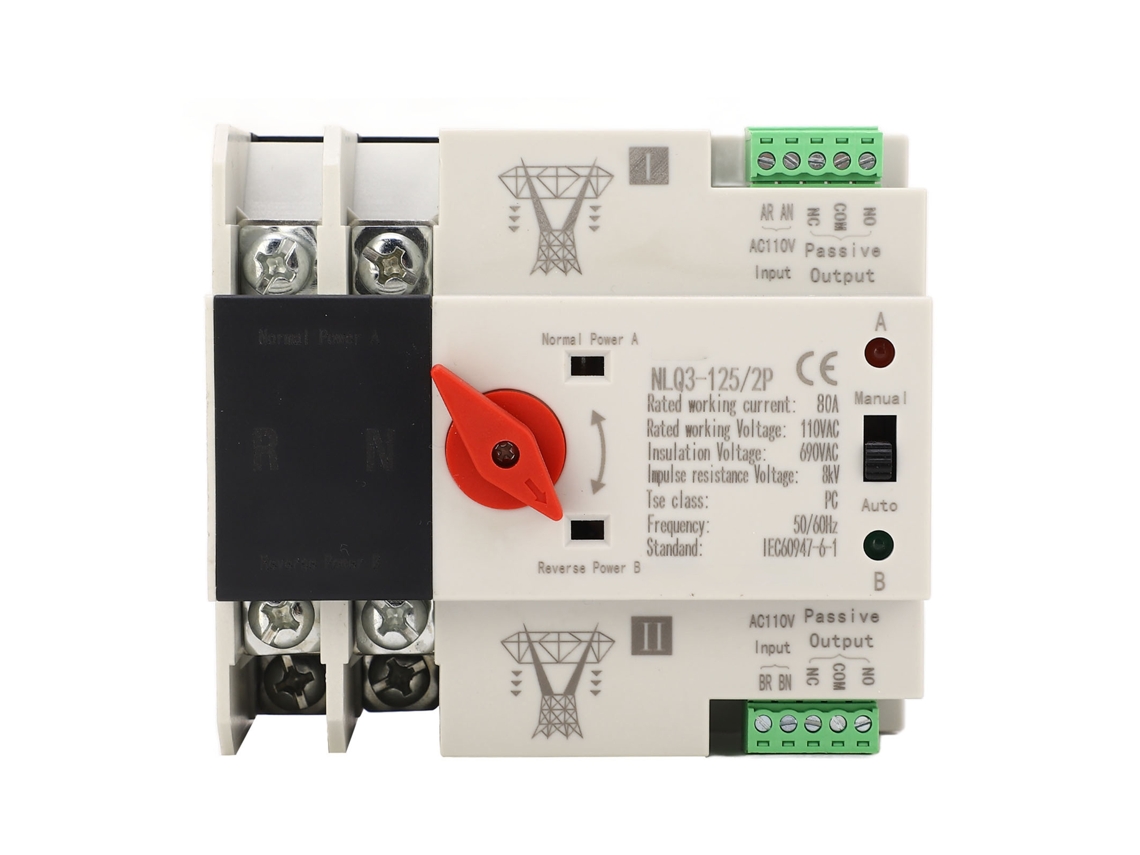 TRANSFERÊNCIA automática de dupla potência 2P 63A HKJ