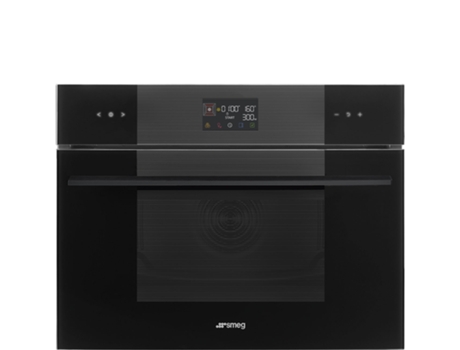 Forno Micro-ondas SMEG Linea SO4102M1B3 (40 L - 59.7 cm - Hidrolítico - Preto)