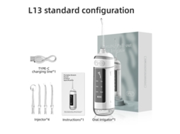 Irrigador Oral Dentário Recarregável, 6 Modos. para Aparelho e Gengivas Sensíveis Branco HEXINYIGJLY