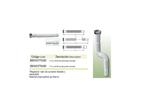 Tubo Flexível Prhie 1 1/4x32 40 Com Porca Magikone 35003