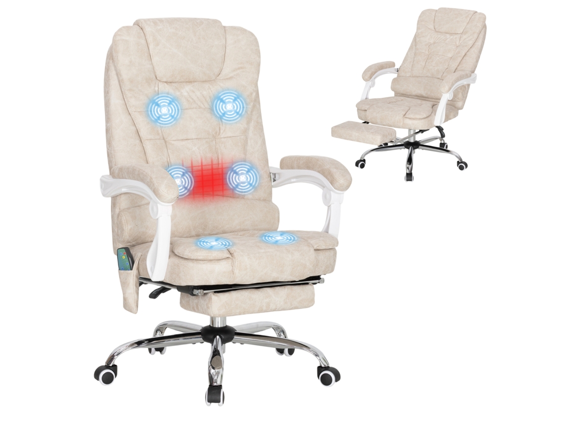 Cadeira de escritório com massagem, cinza BTFORUS