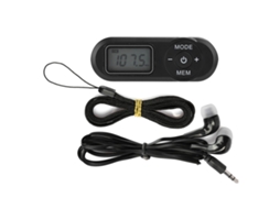 Aetheria rádio Fm Digital Dsp Mini Portátil 1.1 Polegada Lcd Reprodutor Música Preto com Fone de Ouvido