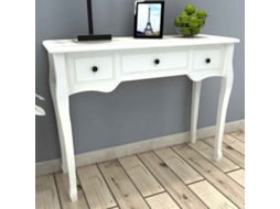 Toucador/mesa Consola Com Três Gavetas Branco Lovely Home