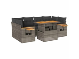 Garden Sofa Set, Garden Sofa Sets Vidaxl Cinzeto Rattan / Vime (n/a)