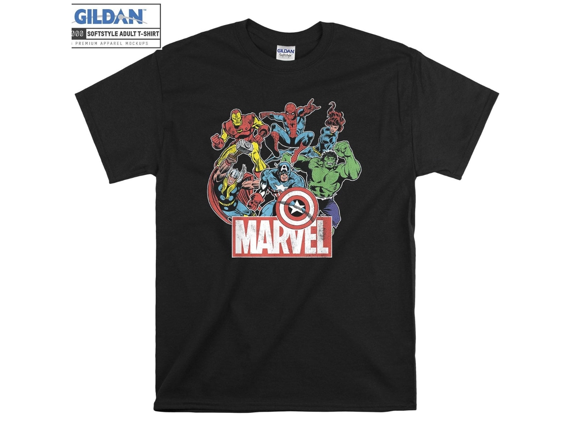 T-shirt Rockinstone Marvel Avengers Characters(l)