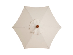 Tapa de Repuesto para Paraguas 6 Varillas, 2m, Impermeable, Anti-UV, Tela Duradera Beige S/MARCA