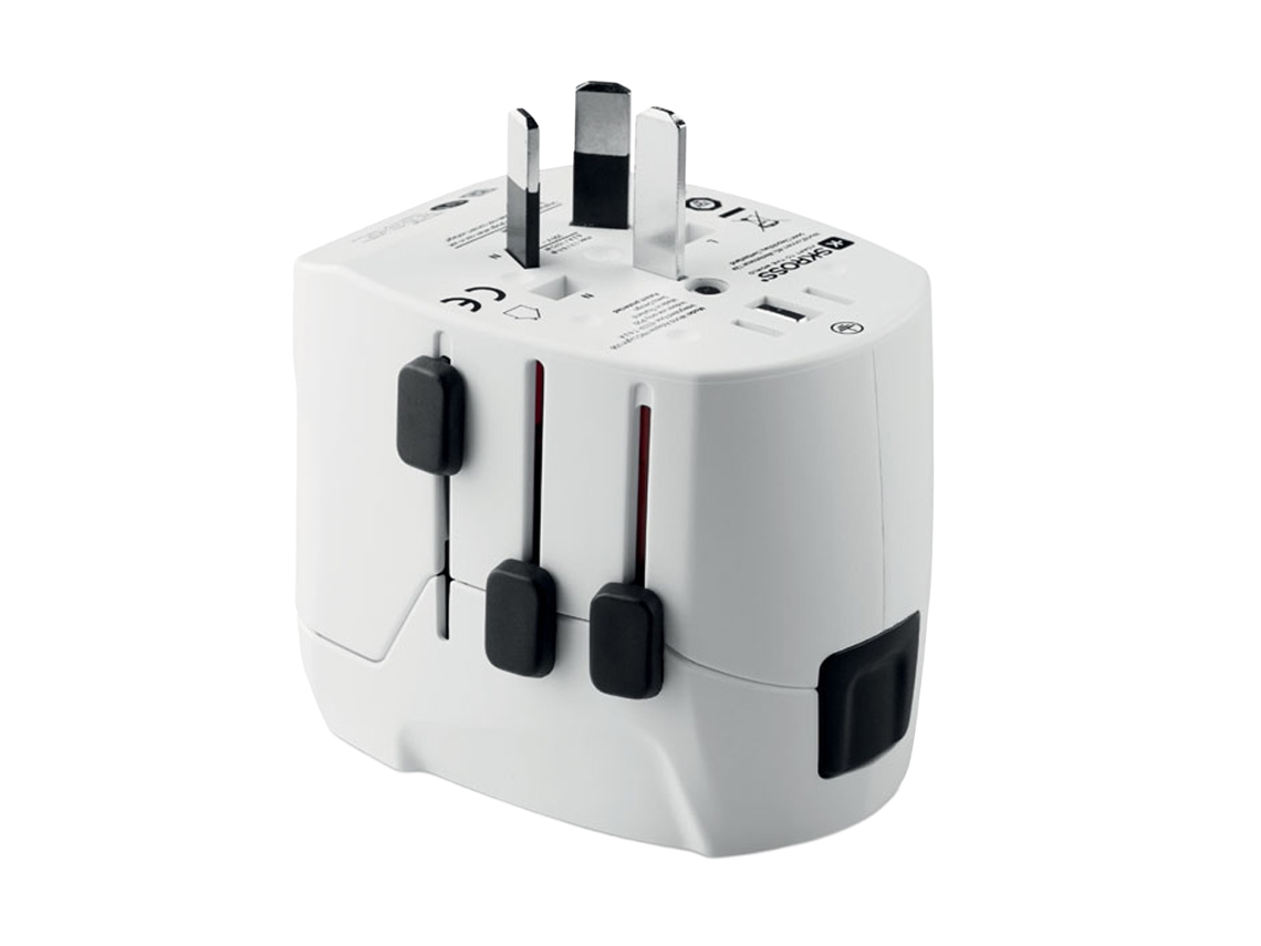 Midocean Pro Light Com Conector Usb, 6 Cm X 7 5, Branco