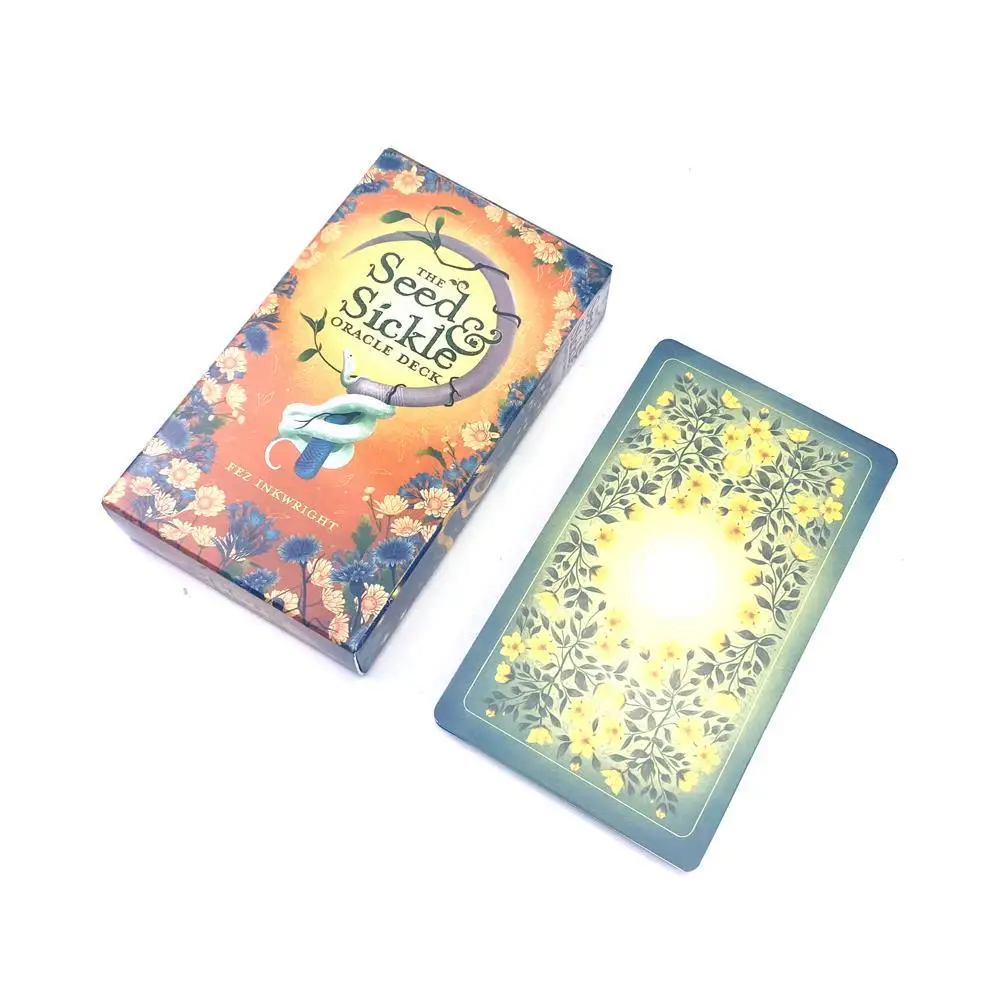 Sementes, Foices, Cartas Oráculo A, 55 Cartas De Tarô, 12*7cm, Jogo De Tabuleiro De Adivinhação Em Inglês