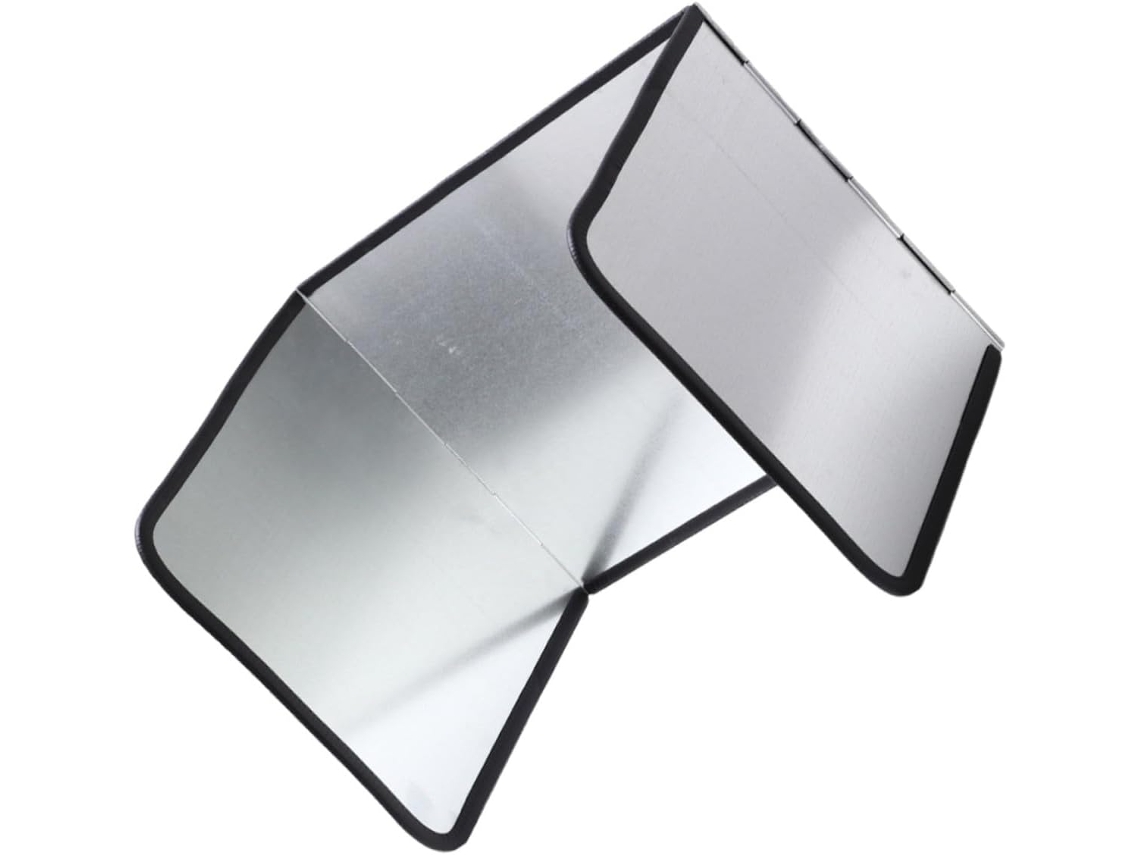 Protetor de dobradiça de alumínio com 3 painéis duplos, 96,5 x 30,5 cm (38 12 polegadas)