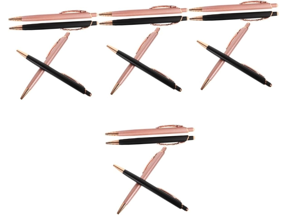 Conjunto De 16 Canetas Esferográficas Metal Práticas E Versáteis Da