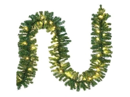 Guirlanda De Natal Pré Iluminada Resistente Às Intempéries, Decoração Sem Fio Alimentada Por Bateria Para Ambientes Internos E Externos, Luzes Led Bra