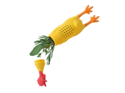 Caixa Tempero Frango de Silicone Gritando, Recipiente para Utensílios de Cozinha