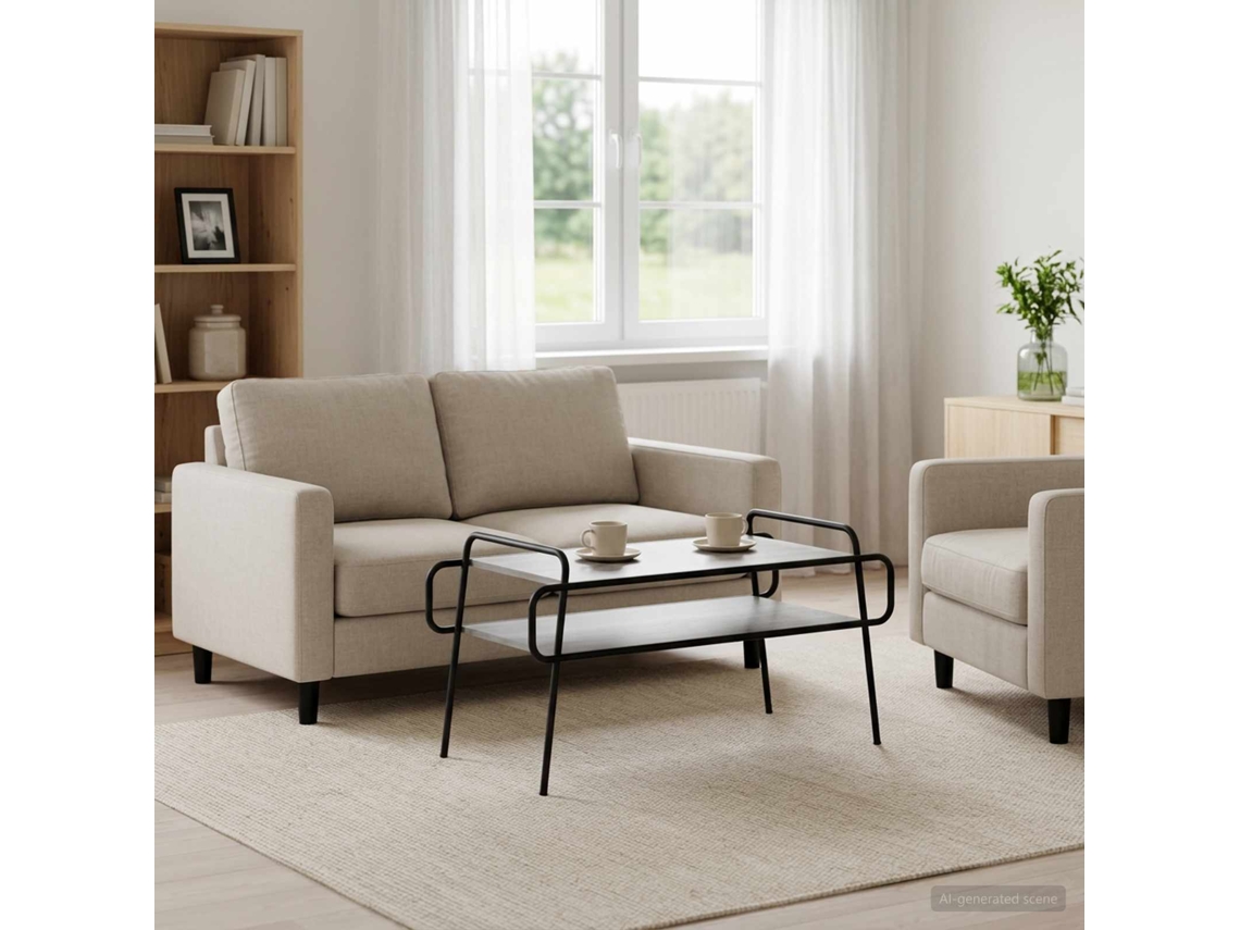 Vidaxl Mesa De Centro Sonoma Cinzento 100 X 50 X 51 Cm