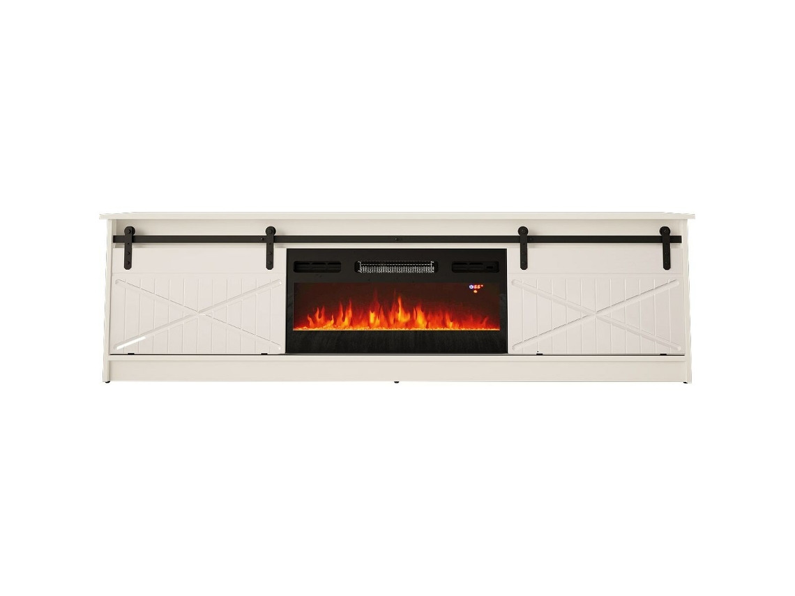 Móvel de Tv CAMA MEBLE Granerokom B/B Branco Laminado Madeira Mdf Aglomerado 200x56,7x35 cm