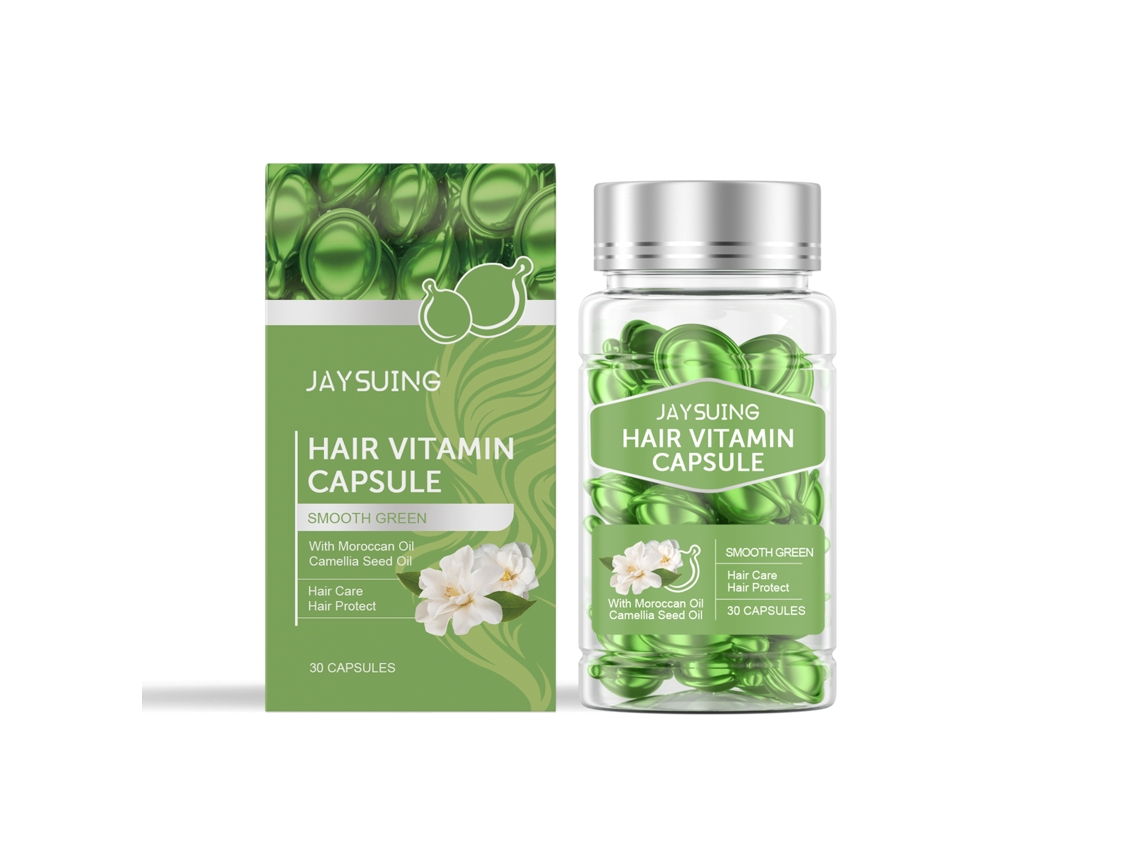 Tratamento Capilar Cápsulas Cuidado Óleo Cabelo Verde