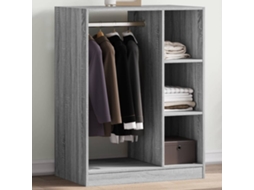 Vidaxl Roupeiro 77x48x102 Cm Derivados De Madeira Cinzento Sonoma