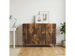 Vidaxl Buffet Carvalho Fumado 89 X 34,5 X 62 Cm Derivados De Madeira