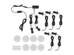 2026 luz Led para Gabinete Usb Regulável Pequena Redonda Lâmpada para Armário Salão de Exposição Joias