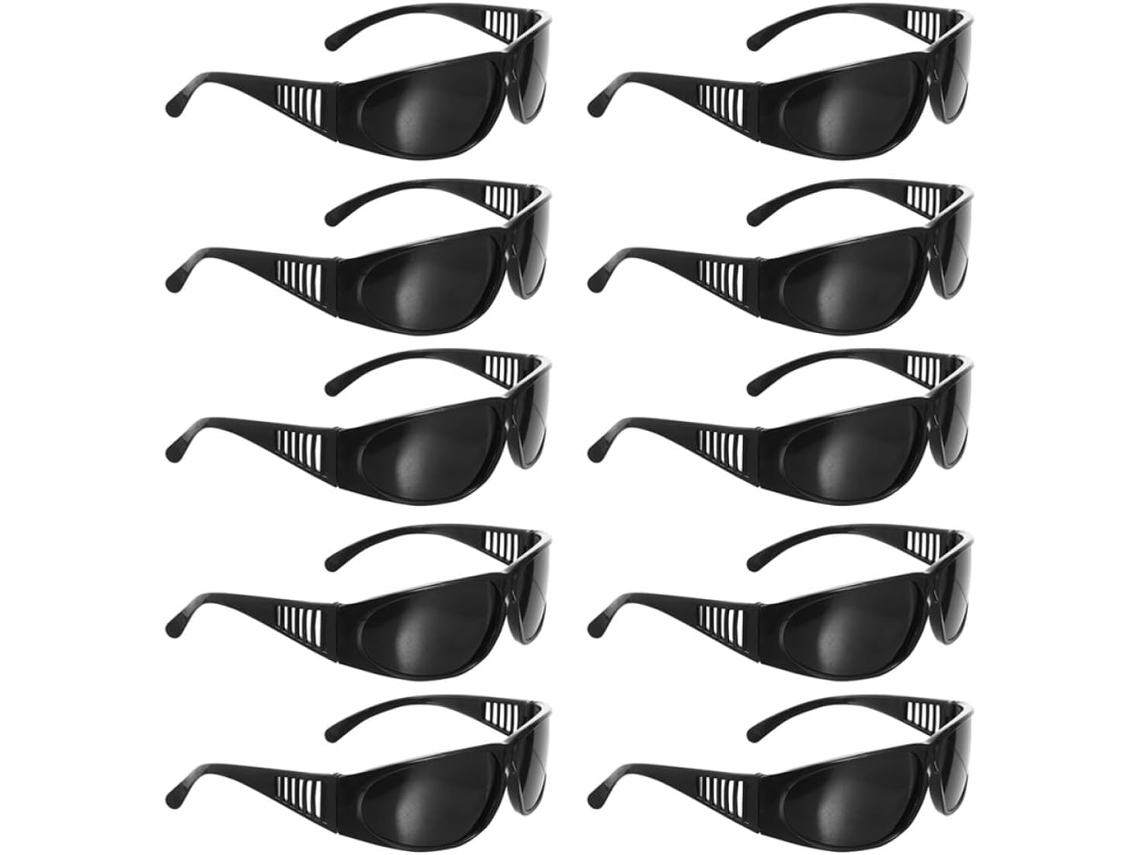 Óculos de Solda Antiembaçante, Pacote com 10 Pares para Esmerilhamento e Corte, Proteção Ocular Confortável SFUSHOS