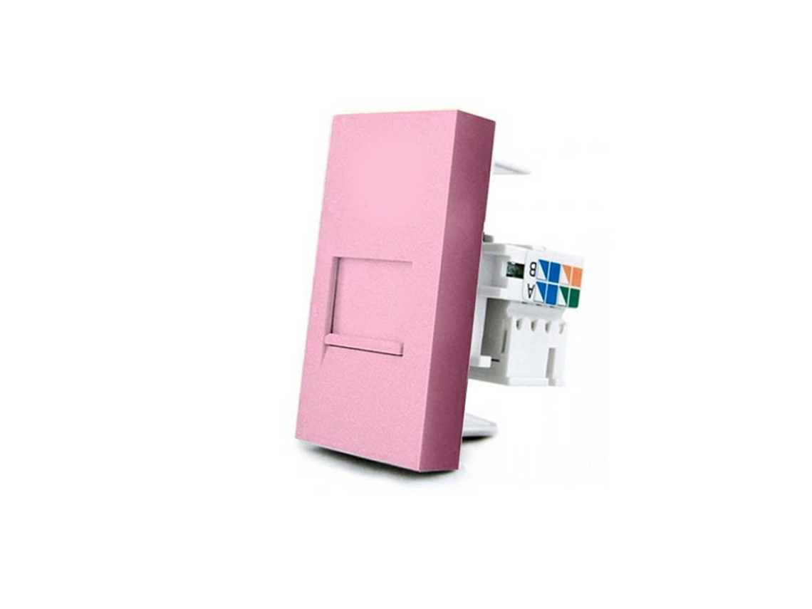 Conector Rede Rj45 Rosa LEDBOX