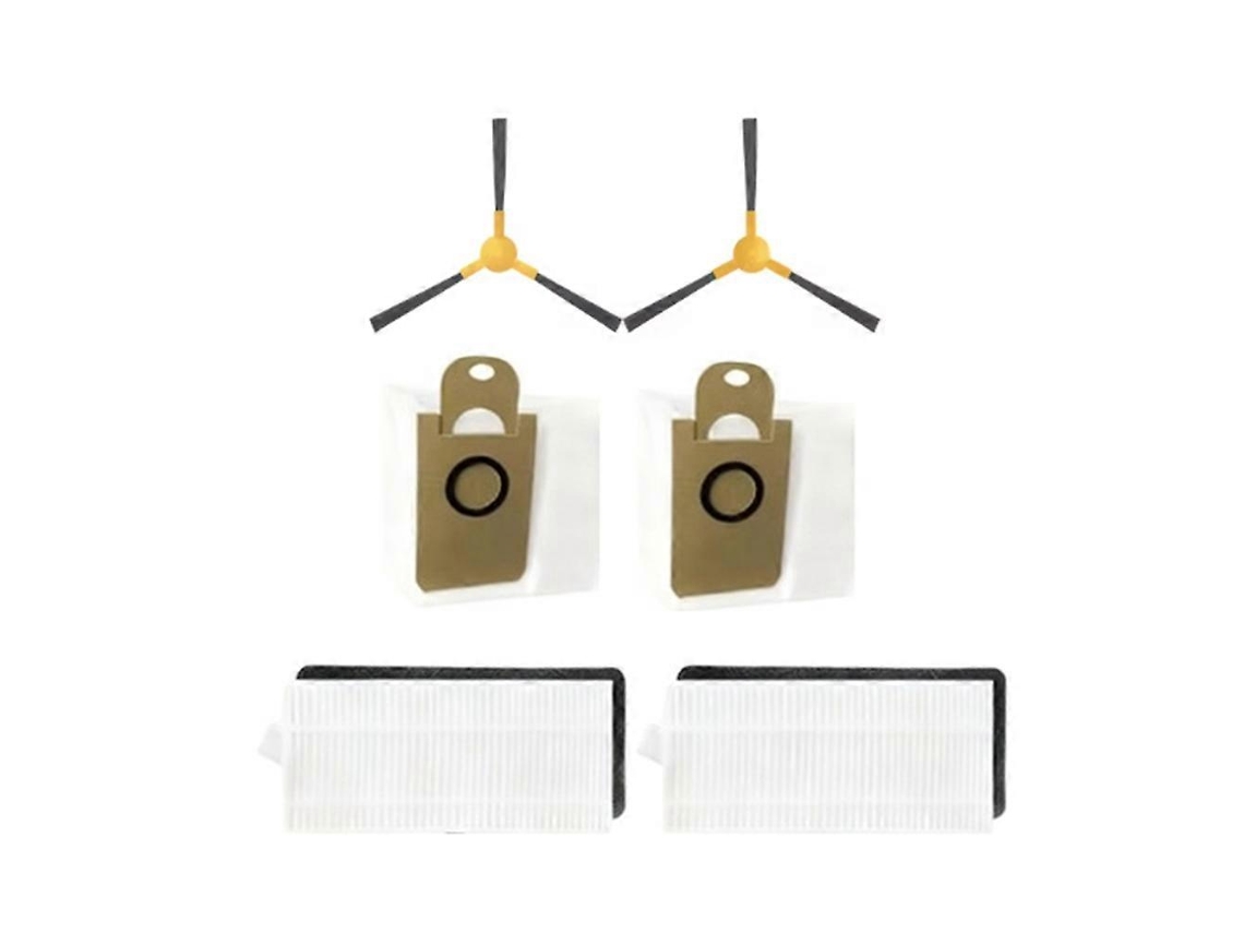 Conjunto De 6 Peças De Acessórios Para Aspirador De Pó Garlyn Sr-800 Max / Sr-800 Pro Max: Escova Lateral, Filtro E Sacos De Pó._glo