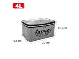 Bolsa De Pesca Multifuncional Em Eva (4l) Com Compartimento Para Iscas E Linhas.