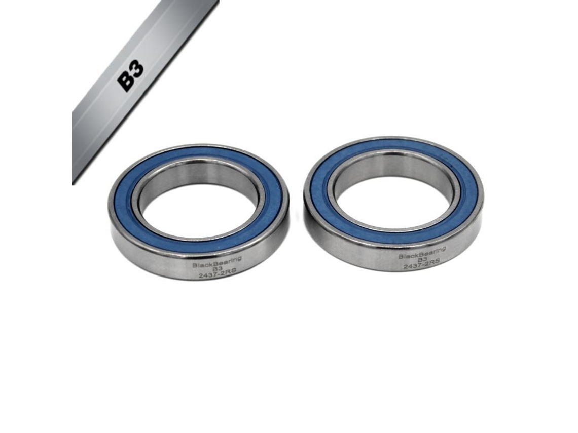 Conjunto de 2 Rolamentos de Suporte Inferior B3 24 X 37 X 7 Mm BLACK BEARING