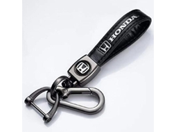 Chaveiro De Couro Com Logo De Marca De Carro Gancho Mola E Anel Compatível Com Principais Marcas Honda