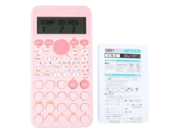 Calculadora Científica De Escritório 2 Linhas Lcd 240 Funções Bateria Para Escritório, Colégio E Empresa
