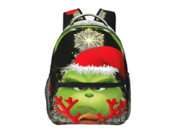Mochila Grinch E142 Para Escola E Trabalho, Leve E À Prova Dágua, Mochila Estilosa Para Estudantes E Adultos N142 Olysi Shop