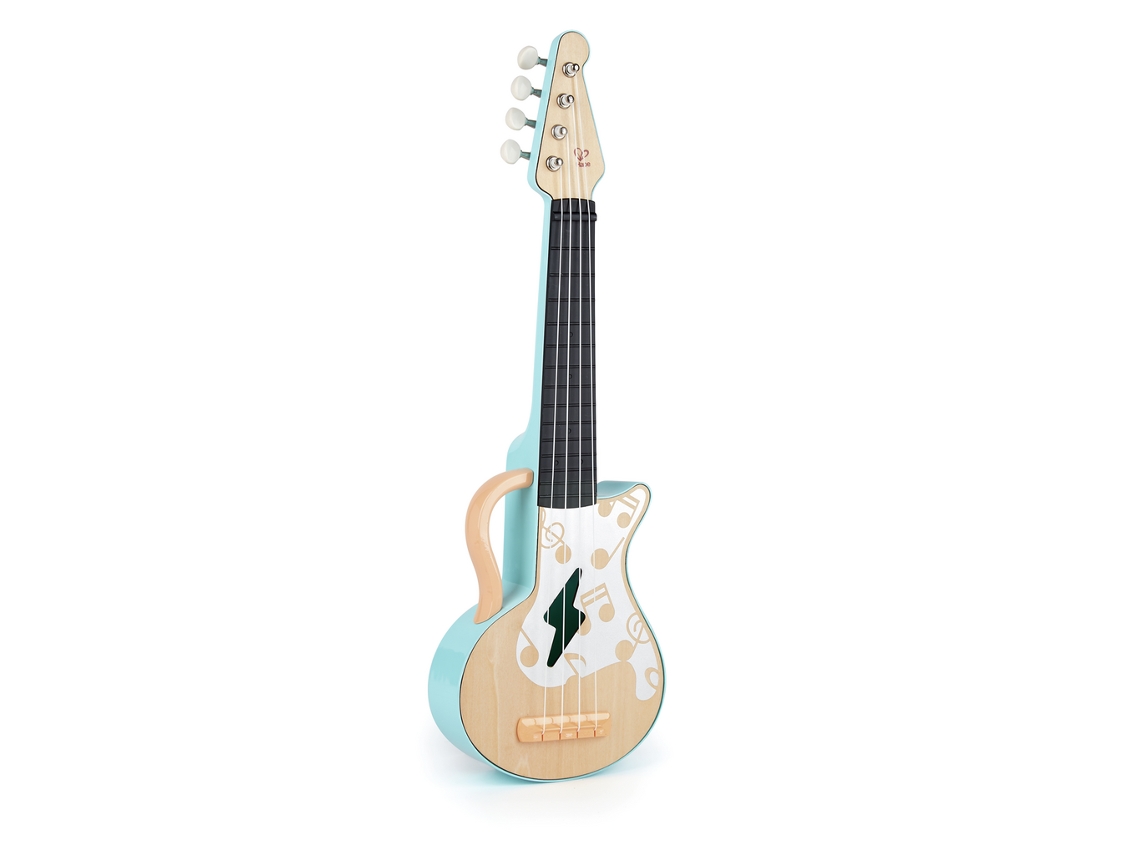 Ukulele Hape, Instrumento Musical Infantil Brinquedo De Madeira Colorido