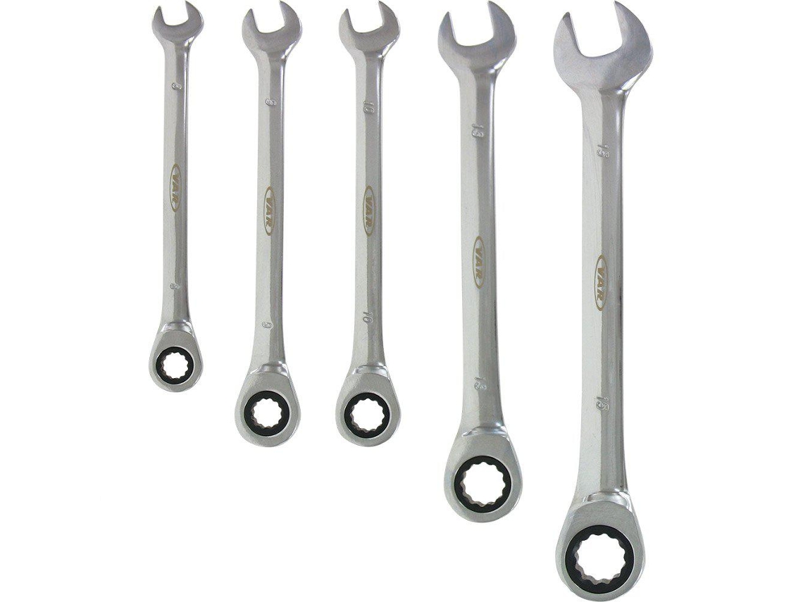 Var Set Of 5 Rachet Combination Wrenches
