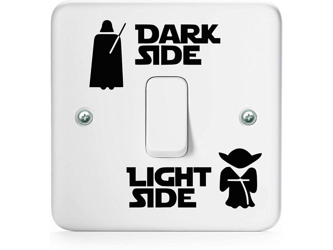Adesivos de Interruptor Nova Line, Star Wars, Vinil Preto, para Interruptores UK | S/MARCA