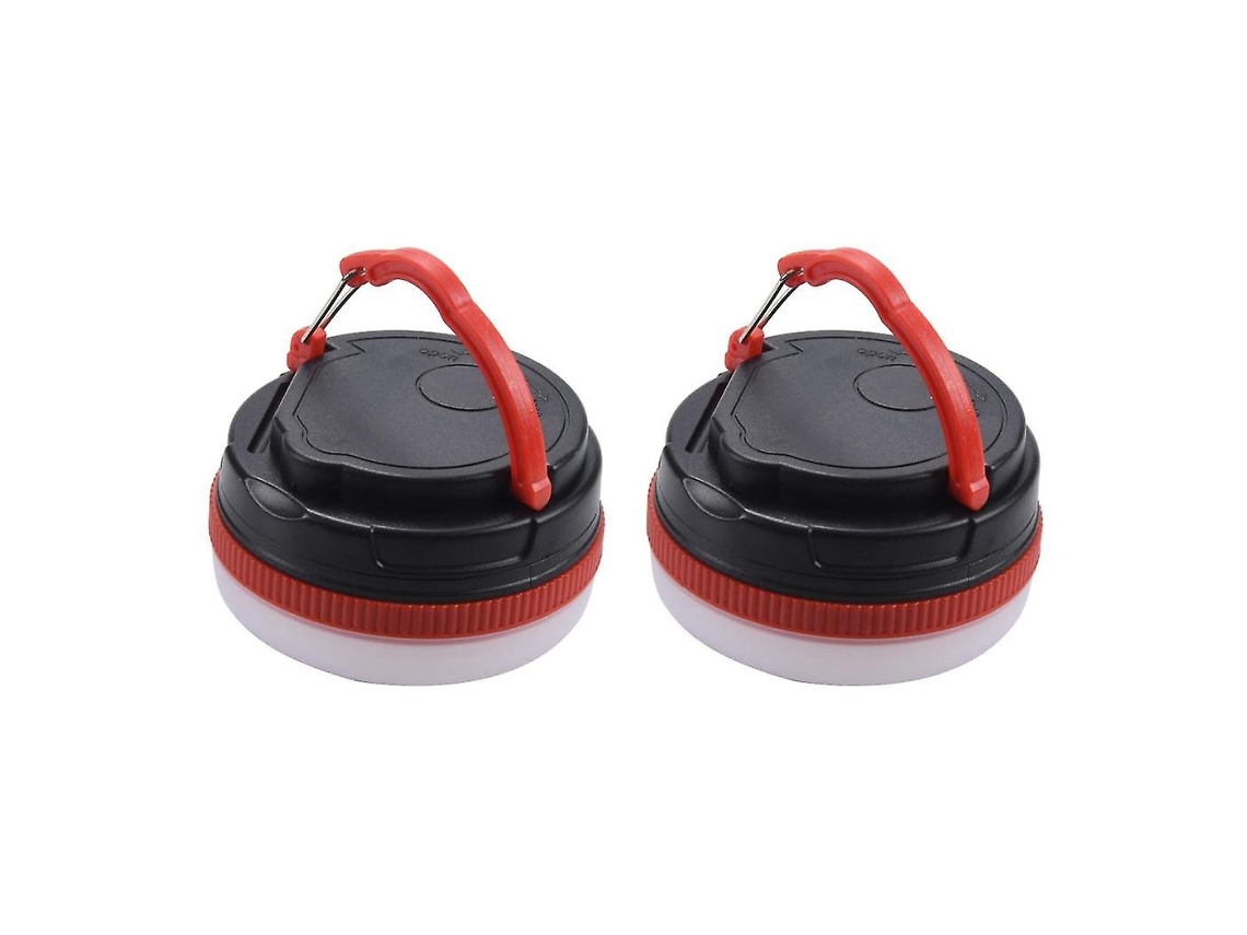 Pacote Com 2 Luzes Led Portáteis Para Acampamento, Luzes De Barraca À Prova Dágua, Para Caminhadas E Pesca Ao Ar Livre Olysi Shop