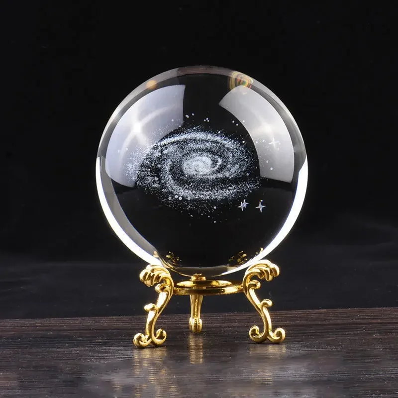 Bola de Cristal, Gravação a Laser, Decoração de Mesa para Casa MDUG