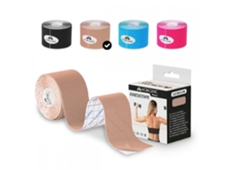 Fita cinesiológica Kinesiotape MOBICLINIC 5m x 5 cm Banda neuromuscular Bege
