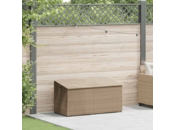 Maison Exclusive - Caixa De Armazenamento De Jardim Bege 110x50x58 Cm Vime Sintético