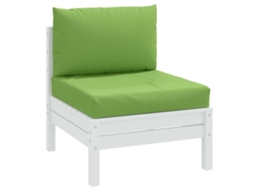 Vidaxl Almofadões De Paletes 2 Pcs Mesclado Tecido Verde
