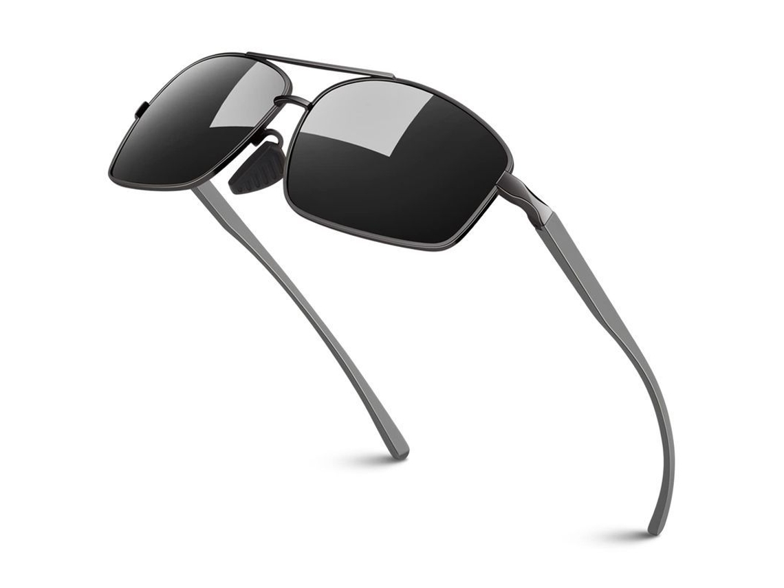 2026-óculos De Sol Uv400 Para Homem, Leves De Metal Al-mg Com Dobradiças De Mola E Design Retrô