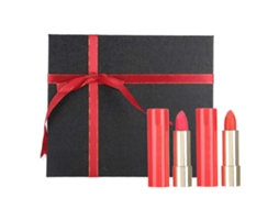 2 Batons Matte em Tubo Dourado, Gloss Labial Hidratante de Longa Duração, Maquiagem para Dia dos Namorados e Aniversário