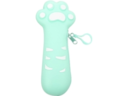 Cartoon Peil Case, Cat Paw Silicone Pouch, Zipper pequeno
